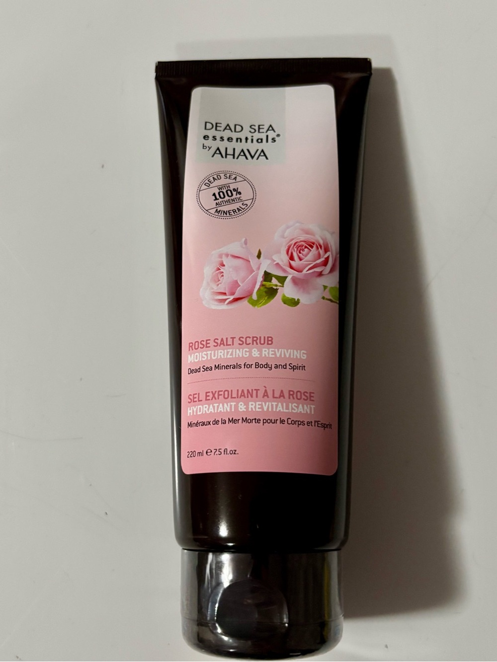 NEW AHAVA Rose Salt Body Scrub 7.5 oz, sealed
